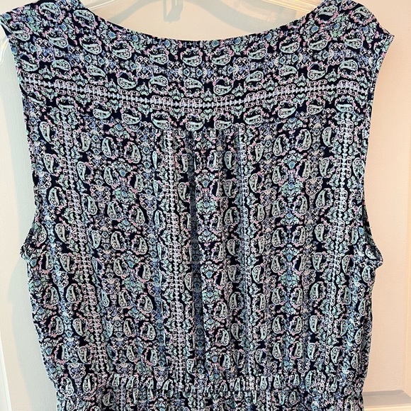 Talbots Blue Paisley Dress - Picture 5 of 15